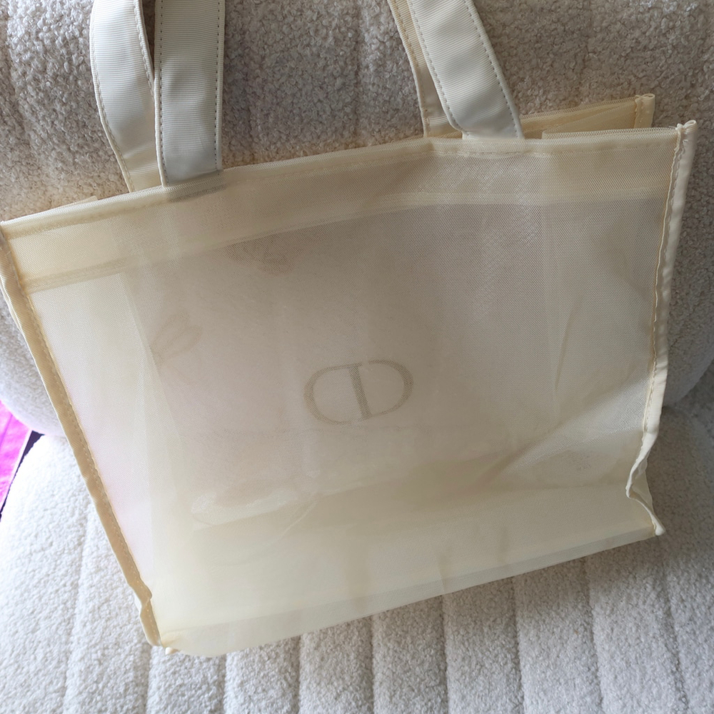 DIOR Butterfly Embroidered Mesh Tote Bag GWP - Picture 8 of 14